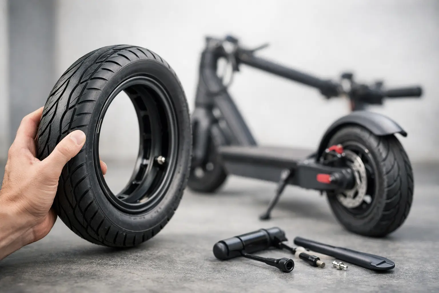 Choisir le bon pneu tubeless de trottinette